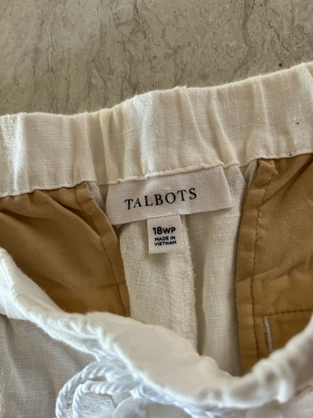 Talbots Cropped Linen Pants - Picture 4 of 4